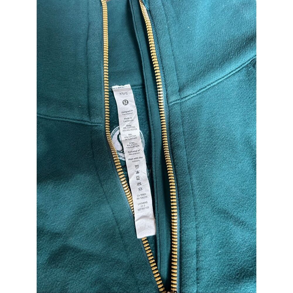 Lululemon Scuba Half Zip Green Size XS/S - Picture 3 of 8